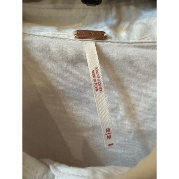 Free people Women's Dress M Marvelous Mia Mini Long Sleeve Button Pockets (New) - Picture 6 of 7